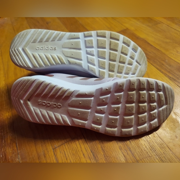 Adidas Lavender and Metallic Sneakers, Cloudfoam QT Racer Size 9 - Picture 4 of 11